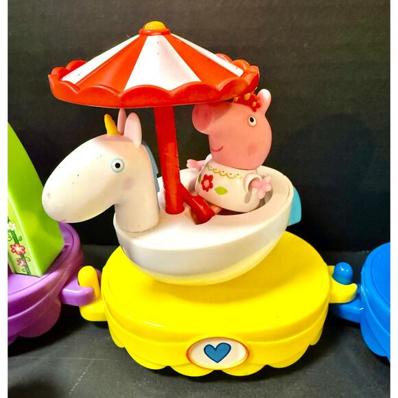 Peppa Pig Peppa's Magical Parade Playset 4 Figures train NO sound NO movement - Picture 3 of 7